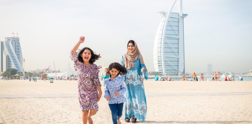 Happy family in Dubai